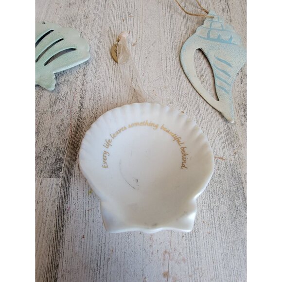 Seashell conch Shell Beach variety ornament Xmas unique set - Picture 5 of 8